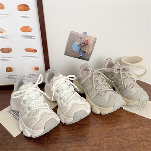 Wholesale 2026 New Ladies Breathable Mesh Height Increasing Platform Lace Up Casual Walking Sports <strong>Trainers</strong> For <strong>Women</strong> - Product Image 4