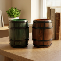 Verre à shot en plastique de 25 ml et 50 ml, motif grain de bois, design unique, pour whisky irlandais