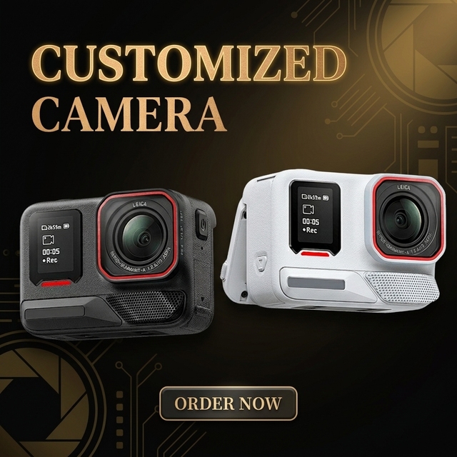 Customize All-in-One Action Camera for Riding/Night Sports 3 Mics F1.2 Aperture Gesture & Voice Control Sports Camera Solution