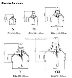 Çılgın ödül portal Metal pençe paslanmaz çelik helezon yay için jetonlu oyunlar otomat şeker Arcade için - Product Image 2