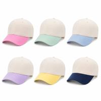 Casquettes de baseball unisexe, couleur crème, visière six panneaux, vierges, personnalisables avec logo, vente en gros, douces, brossées, pastel, streetwear