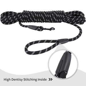 Nouvelle arrivée, laisse ronde multi-usages en corde longue et résistante pour <span class=keywords><strong>chien</strong></span>, pour l'entraînement, le jeu et le camping - Product Image 4