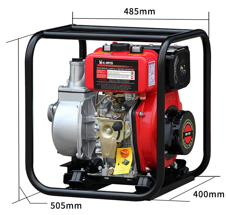 Pompa idraulica diesel pulita da 2 pollici 50mm 4hp motore 173F per irrigazione