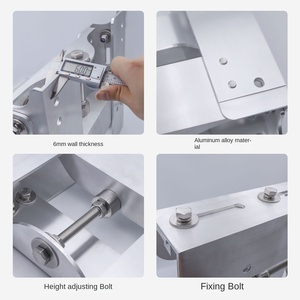 Nouveau <span class=keywords><strong>KOETSU</strong></span> 40HP moteur hors-bord plaque de poupe levage suspendu support de moteur en alliage d'aluminium réglage manuel modèle d'hélice de navire - Product Image 4