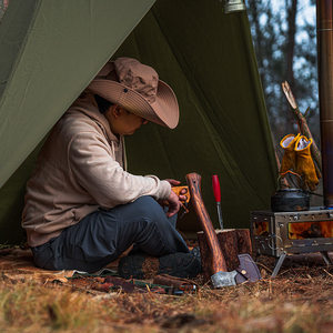 <span class=keywords><strong>Tente</strong></span> de randonnée ultralégère en coton pour 1-2 personnes, idéale pour le camping, la randonnée et les aventures de <span class=keywords><strong>bushcraft</strong></span> en extérieur toute l'année - Product Image 2
