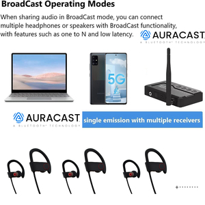 Le âm thanh tai nghe không dây giá rẻ giá cao cấp BT Tai nghe dài thời gian làm việc chất lượng tốt thể thao EarBuds auracast hỗ trợ ru8 - Product Image 3