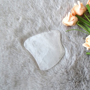 Strumenti per Massaggio <span class=keywords><strong>Gua</strong></span> <span class=keywords><strong>Sha</strong></span> in Quarzo Trasparente con Foro per il Pollice, Attrezzi per Terapia di Massaggio Guasha per il Corpo - Product Image 5