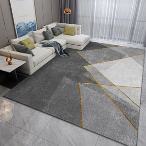 Moderna morbida pelliccia sintetica, antiscivolo Soft Touch antiscivolo tappeti Shaggy soffici tappeti Motley motivo geometrico Shaggy Area del pavimento tappeto/ - Product Image 1