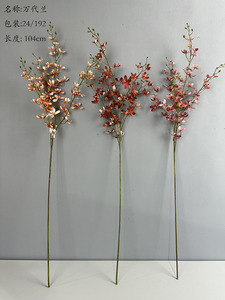 Faux Orchidée Oncidium Artificielle en Spray, Fleur Artificielle <span class=keywords><strong>pour</strong></span> Mariage, Bouquet Fête des Mères, Décoration Maison, Accessoire <span class=keywords><strong>Photo</strong></span>, Faite à la Main en Coton, Longue Durée - Product Image 6