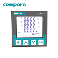 Compteur multifonction RS485 avec écran LCD, enregistreur de données numérique, analyseur de qualité de l'énergie triphasé, compteur de panneau 72*72