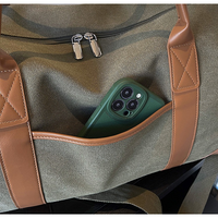 Sac de sport étanche OEM ODM, sac de gym personnalisé en tissu robuste avec poignée en cuir, sac de voyage cylindrique pour la nuit