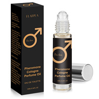 Parfum Roll-on pour Homme à l'Ambregris Boisé, Marque Privée, Eau de Cologne Fraîche et Légère, Parfum Durable, Format Voyage