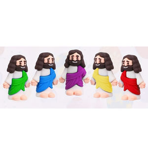 Mini Figuras de Jesús, Lindas Figuras Religiosas Coleccionables, Decoración Colorida <span class=keywords><strong>para</strong></span> el Hogar o Escritorio, Regalo Religioso Perfecto <span class=keywords><strong>para</strong></span> <span class=keywords><strong>Bautizo</strong></span> - Product Image 1