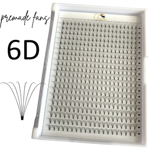 Professionale fatto <span class=keywords><strong>a</strong></span> mano coreano PBT 4D/5D/6D <span class=keywords><strong>Pre</strong></span>-fatto <span class=keywords><strong>a</strong></span> ventaglio ciglia Ultra morbide per stelo corto 0.07-0.10 calore incollato nero scuro - Product Image 6