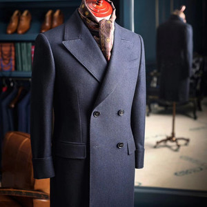 Soprabito di lana da <span class=keywords><strong>uomo</strong></span> di Design di lusso fatto a mano lungo taglie forti spesso - Product Image 1
