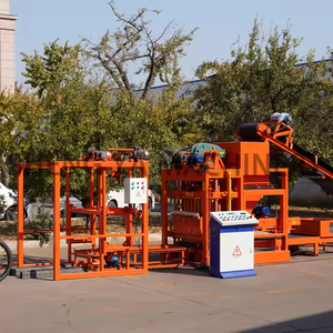 เครื่องผลิตบล็อค QTJ4-25เครื่องจักรทำอิฐทำงานออนไลน์ได้จากที่บ้าน - Product Image 1