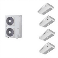 Système VRF Midea V8 de 20 à 48 CV, climatisation centrale pour usage commercial, refroidissement et chauffage simultanés