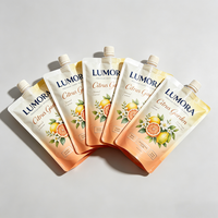 Sachets d'emballage liquide personnalisés, étanches, avec bec verseur pour jus, boissons, sauces, détergents, cosmétiques, shampoings