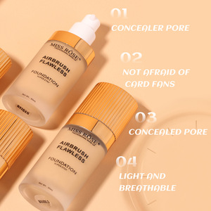 Miss Rose alta calidad profesional cobertura completa <span class=keywords><strong>piel</strong></span> negra impermeable y Mate cara base maquillaje - Product Image 3