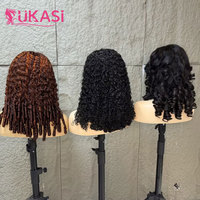 Pelucas sin pegamento de cabello humano virgen vietnamita con encaje frontal, rizadas birmanas, originales de lujo para mujeres afroamericanas