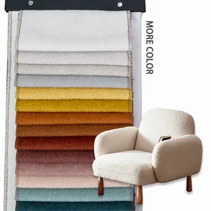 420gsm Groothandel Spot Producten 100% Polyester Mooie Fluwelen Meubelen Lus Teddy Fluwelen Stof Voor Sofa