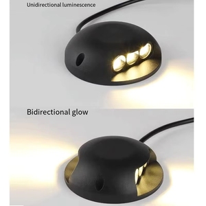 Lumière de chemin extérieure mini <span class=keywords><strong>spot</strong></span> en aluminium moulé sous pression, authentique, ronde, blanc chaud, IP65, avec <span class=keywords><strong>LED</strong></span> intégrées pour aménagement paysager - Product Image 2