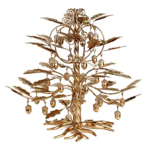뜨거운 판매 독특한 창조적 인 금속 공예 고귀한 럭셔리 호아킨 소나무 현대 데스크탑 장식 사무실