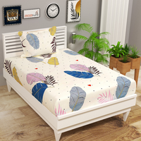 Parure de lit enfant 100 % coton imperméable, écologique, 400 fils, motifs unis, floraux, rayés et personnages de dessins animés – Meilleures ventes |