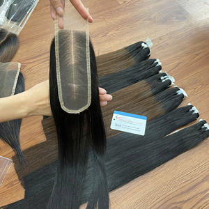 Extensiones de Cabello Humano Brillante con Cierre Frontal y Trasero 2x6 de Encaje Transparente al por Mayor de Vietnam - Product Image 1