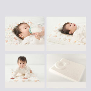 Diseño Hotel algodón silicona antiarrugas tortuga soporte Lumbar látex dormir lectura almohadas bebé viaje cuello cama almohadas - Product Image 3