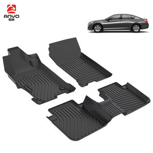 Lot de 3 tapis de sol de voiture en TPE imperméables pour Honda Accord 9ème génération <span class=keywords><strong>CR</strong></span> 2013-2017 – Doublure sur mesure - Product Image 2