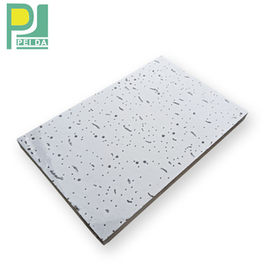 Excelente rendimiento de absorción de sonido Azulejo de techo de lana mineral Tablero de fibra mineral Rh95 - Product Image 1
