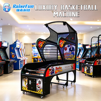 Machine de tir au basketball de luxe pour adultes MuchFun, jeu d'arcade premium à monnayeur pour divertissement à domicile, personnalisable