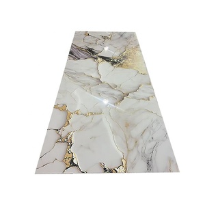 Panneau mural <span class=keywords><strong>en</strong></span> PVC effet marbre, léger, facile à installer, haute brillance, imprimé UV, pour la rénovation des murs de cuisine et de salle de bain - Product Image 3