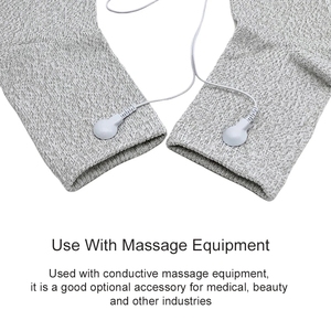 Calcetines de masaje de pies de reflexología de acupresión conductora de fibra de plata, hilo reciclado ecológico para terapia de electrodos - Product Image 3