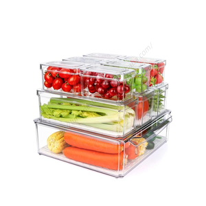 ชุดกล่องเก็บอาหารพลาสติกทรงสี่เหลี่ยม 17 ชิ้น ปลอดสาร BPA สำหรับแช่แข็ง รุ่นใหม่ปี 2024 ขายส่ง พร้อมฝาปิด - Product Image 1