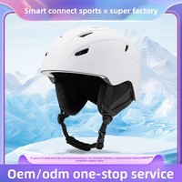 Casque de ski ventilé et réglable avec matériau PC+EPS et sangle, logo personnalisable pour adultes et enfants, utilisation en extérieur, tailles XS-XL ZL-S018