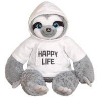 Poupée en peluche personnalisée de haute qualité peluche jouet avec logo personnalisé sur capuche ou T-shirt paresseux peluche jouet