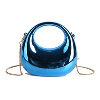 Cadeau de la Saint-Valentin, style DE CA, mini sac bandoulière en acrylique multicolore avec chaîne, sac de soirée pour femmes