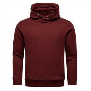 Fournisseur de choix : Sweat à capuche oversize de luxe, couleur unie, décontracté, personnalisé, en molleton épais 460 g/m², style Hip Hop pour le streetwear - Product Image 2