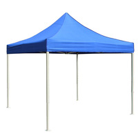 Tentes extensibles de haute qualité pour événements, stand de nourriture, tente pour moto, couleur bleue, bâche de camping en plein air avec tente à quatre pieds