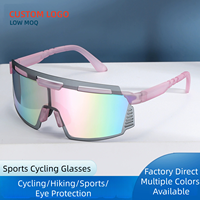 Lunettes de cyclisme sportives aérodynamiques, lunettes de soleil HD, lunettes de course, de baseball, de VTT, de moto, logo personnalisé, vente en gros