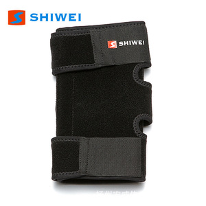 Rodillera Shiwei de tipo abierto con soporte de compresión para correr y hacer senderismo, unisex, color negro - Product Image 3