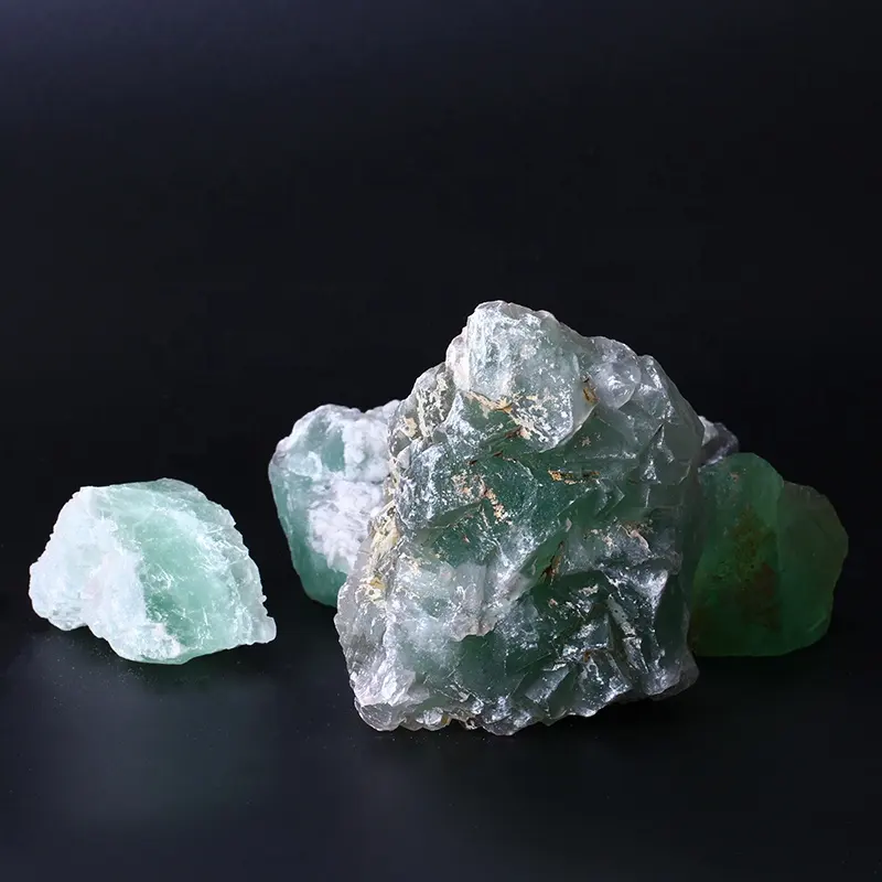 Piedra de curación de cristal de fluorita Natural verde crudo, espécimen Mineral en bruto, piedra rugosa de fluorita