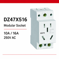 Prise modulaire DELIXI DZ47X pour rail DIN, 250V 440V AC 10A 16A 25A