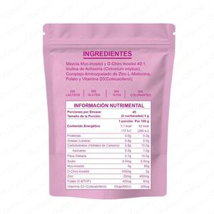 Poudre <span class=keywords><strong>d</strong></span>'inositol naturelle, acide folique, <span class=keywords><strong>vitamine</strong></span> D3, <span class=keywords><strong>zinc</strong></span>, marque privée OEM, pour adultes, soutien SOPK, beauté, perte de poids - Product Image 2