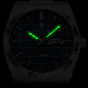 Reloj de Pulsera POEDAGAR 821 para Hombre, de Cuarzo, Luminoso, Resistente al Agua, con Calendario, de Lujo y Moda - Product Image 6