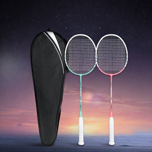 Pro-Grade Nano Carbon Tech 4U Lightweight <b>Badminton</b> Racket With Shock Absorption System And Slim Shaft Design For Club Players - Product Image 5