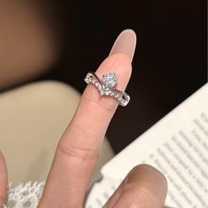 Anello in Argento Sterling 925 Marca MuShan, Moissanite Colore <span class=keywords><strong>D</strong></span>, Anello di Laurea per Innamorati, Placcato in Oro 18K, Brevetto MST - Product Image 4