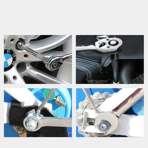 Juego de 46 piezas de máquina Manual, juegos de herramientas combinadas de reparación de automóviles, llave de impacto manual, juego de brocas de destornillador de llave de vaso pequeño de 1/4" - Product Image 4